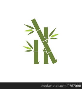 Bamboo Logo Template vector icon illustration design