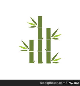 Bamboo Logo Template vector icon illustration design