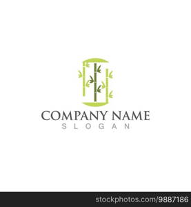 Bamboo Logo Template vector icon illustration design