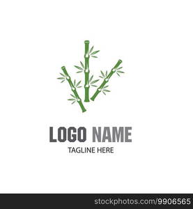 Bamboo Logo Template vector icon illustration design