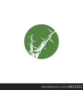 Bamboo Logo Template vector icon illustration design