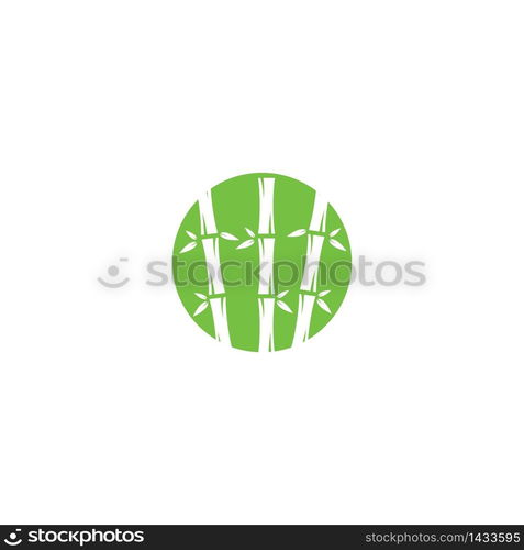 Bamboo logo vector icon illustration design