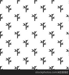 Bamboo pattern seamless in simple style vector illustration. Bamboo pattern vector