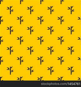 Bamboo pattern seamless vector repeat geometric yellow for any design. Bamboo pattern vector