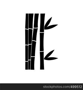 Bamboo stems icon in simple style isolated on white. Bamboo stems icon, simple style