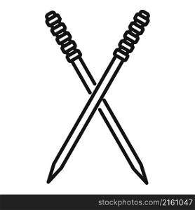 Bamboo toothpick icon outline vector. Tooth pick. Wood stick. Bamboo toothpick icon outline vector. Tooth pick