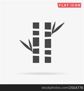Bamboo Tree flat vector icon. Hand drawn style design illustrations.. Bamboo Tree flat vector icon. Hand drawn style design illustrations