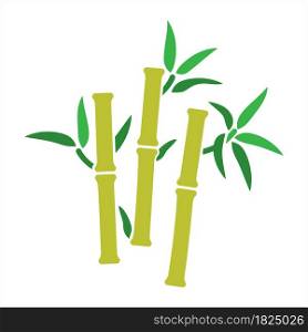 Bamboo Tree Icon Vector Art Illustration