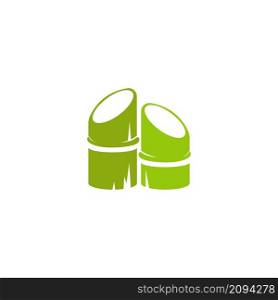Bamboo tree logo icon design illustration vector template