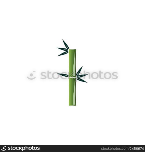 bamboo tree vector icon illustration logo design.