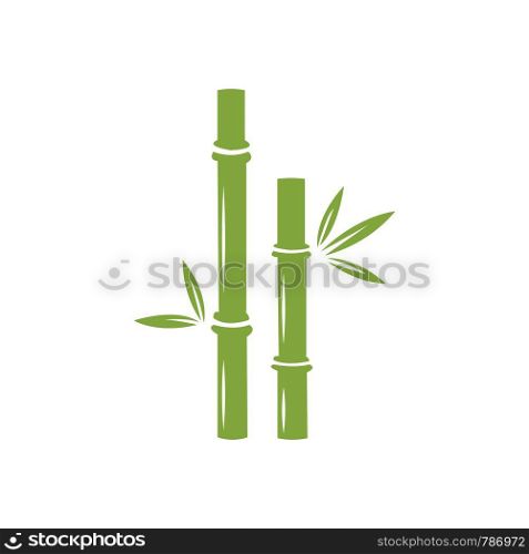 Bamboo vector icon illustration design template