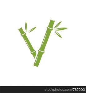 Bamboo vector icon illustration design template
