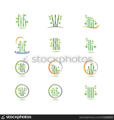 Bamboo vector icon symbol illustration design