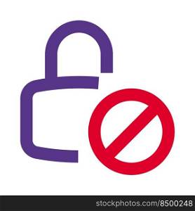 Ban the usage of padlock for time being.