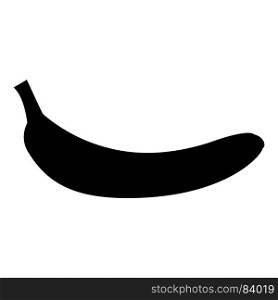 Banana black icon .