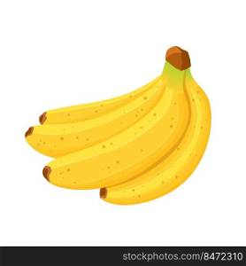 banana bunch cartoon vector. food fruit, yellow fresh ripe peel, sweet diet, tropical banana bunch. isolated color illustration. banana bunch cartoon vector