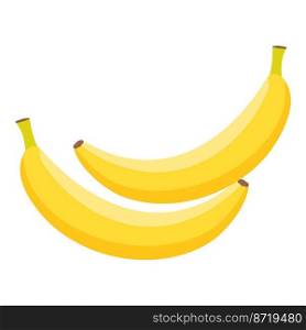 Banana fruit icon cartoon vector. Peel bunch. Tropical organic. Banana fruit icon cartoon vector. Peel bunch