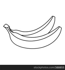 Banana fruit icon. Outline illustration of banana fruit vector icon for web. Banana fruit icon, outline style