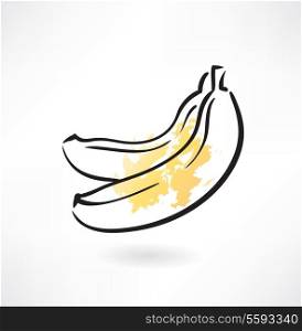 banana grunge icon