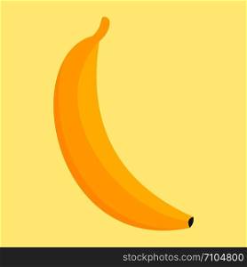Banana icon. Flat illustration of banana vector icon for web design. Banana icon, flat style