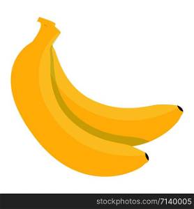 Banana icon. Flat illustration of banana vector icon for web design. Banana icon, flat style
