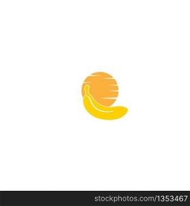 Banana icon logo illustration design