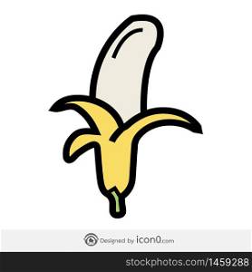 Banana icon symbol sign