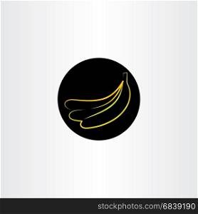 banana icon vector design sign element