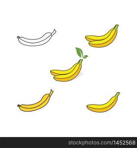 banana icon vector illustration design template