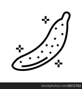 banana jelly candy gummy line icon vector. banana jelly candy gummy sign. isolated contour symbol black illustration. banana jelly candy gummy line icon vector illustration