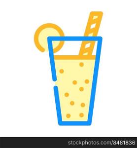 banana juice cocktail color icon vector. banana juice cocktail sign. isolated symbol illustration. banana juice cocktail color icon vector illustration