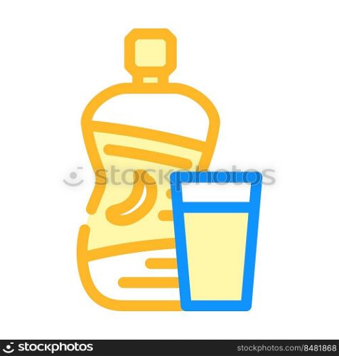banana juice color icon vector. banana juice sign. isolated symbol illustration. banana juice color icon vector illustration