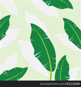 Banana leaf background template illustration vector