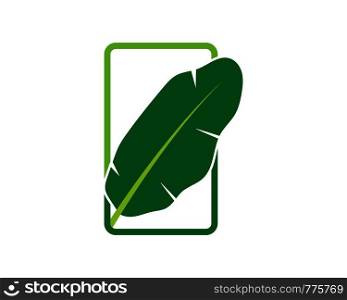banana leaves element vector icon illustration design