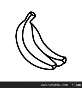Banana Line Icon Vector