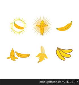 Banana logo illustration vector template