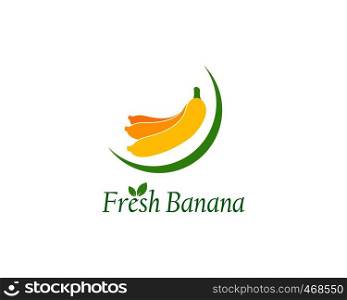 Banana logo vector illustration