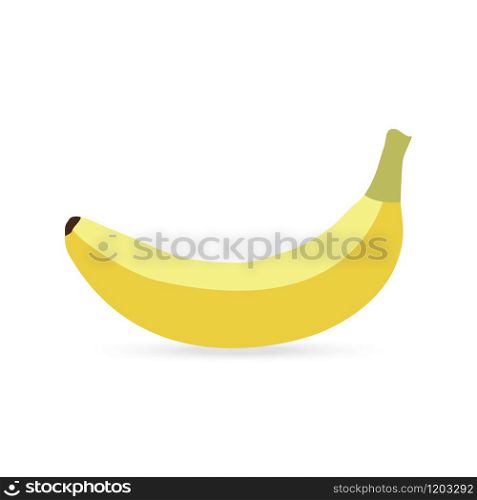 banana on a white background