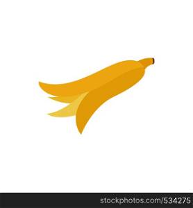Banana peel icon in isometric 3d style on a white background. Banana peel icon, isometric 3d style