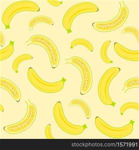 Banana seamless pattern background vector ,illustration