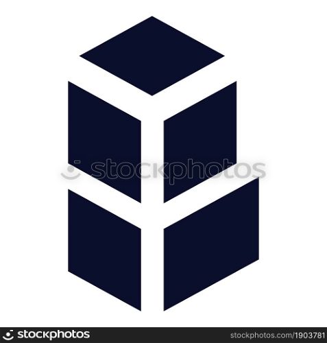 Bancor BNT token symbol cryptocurrency logo, coin icon isolated on white background. Vector illustration.