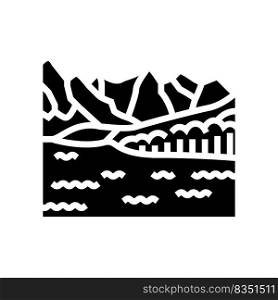 banff national park glyph icon vector. banff national park sign. isolated symbol illustration. banff national park glyph icon vector illustration