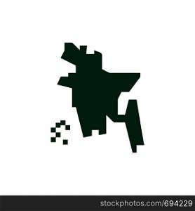 Bangladesh, Bangladesh Country, Bangladesh Flat Color Icon. Vector icon banner Template