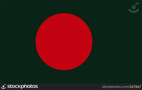 Bangladesh flag image for any design in simple style. Bangladesh flag image