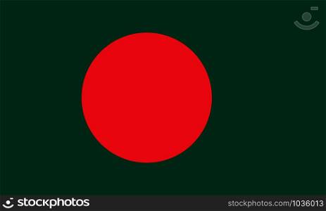 Bangladesh flag vector eps 10 in official colors and Proportion Correctly. Bangladesh flag vector in official colors and Proportion Correctly