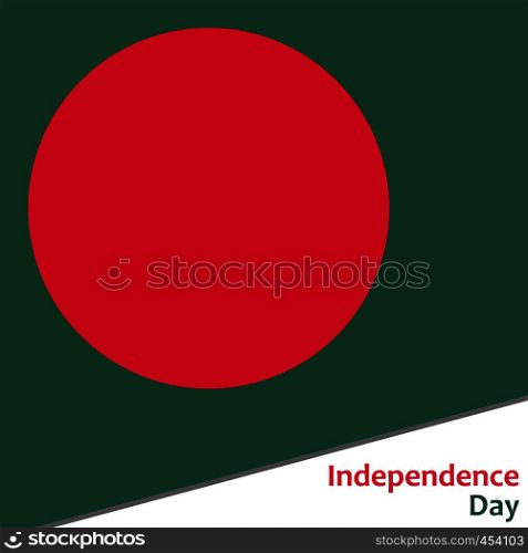 Bangladesh independence day with flag vector illustration for web. Bangladesh independence day