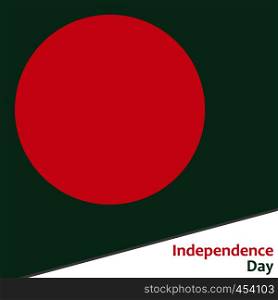 Bangladesh independence day with flag vector illustration for web. Bangladesh independence day