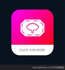 Bangladesh Label, Bangladesh Monogram, Bangla Mobile App Button. Android and IOS Glyph Version