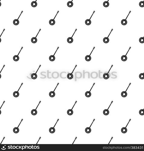 Banjo pattern. Simple illustration of banjo vector pattern for web. Banjo pattern, simple style