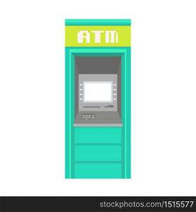 bank ATM machine vector illustration